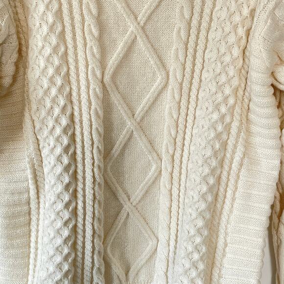 Aelfric Eden Cable Knit Fishermans Sweater Crewneck Pullover Outdoors Nordic XL - Picture 6 of 11